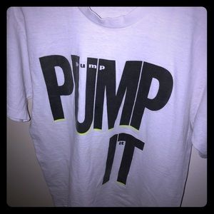 Vintage Reebok pump t shirt. Late 80s Early 90s